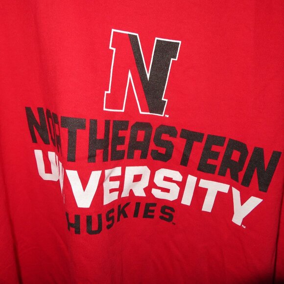 Champion Northeastern University Long Sleeve T-Shirt Large XXL Red - Picture 2 of 4